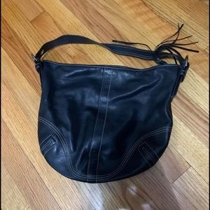 Excellent condition black coach bag hobo style